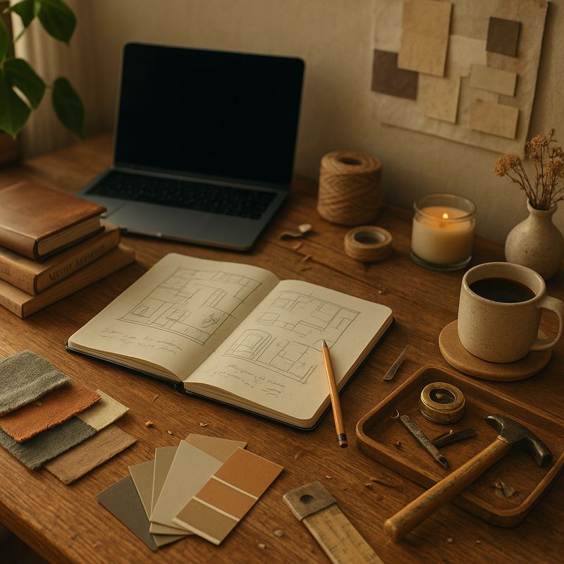 Rachel styling a cozy, functional living space